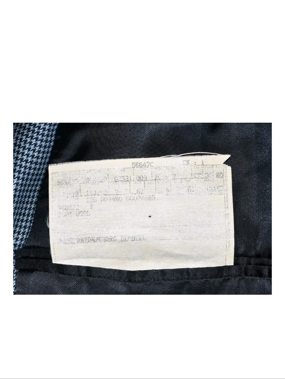 Ermenegildo Zegna 15 Milmil 15 Neiman Marcus Blazer Jacket Blue Houndstooth 44R - Picture 8 of 8